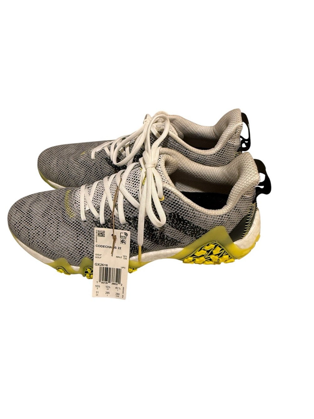 Adidas Codechaos 22 Men Sz 11 Spikeless Golf Shoes GX2616 NWT